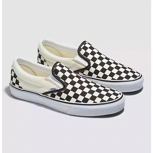 Like New Vans Classic Slip On Checkerboard Shoe - Picture 2 of 7